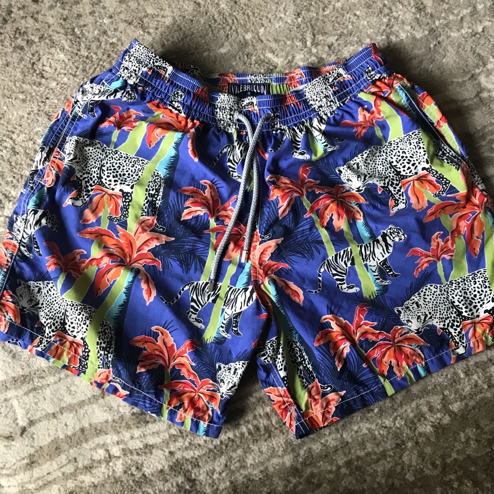 Vilebrequin Mens XL Tiger Swim Shorts